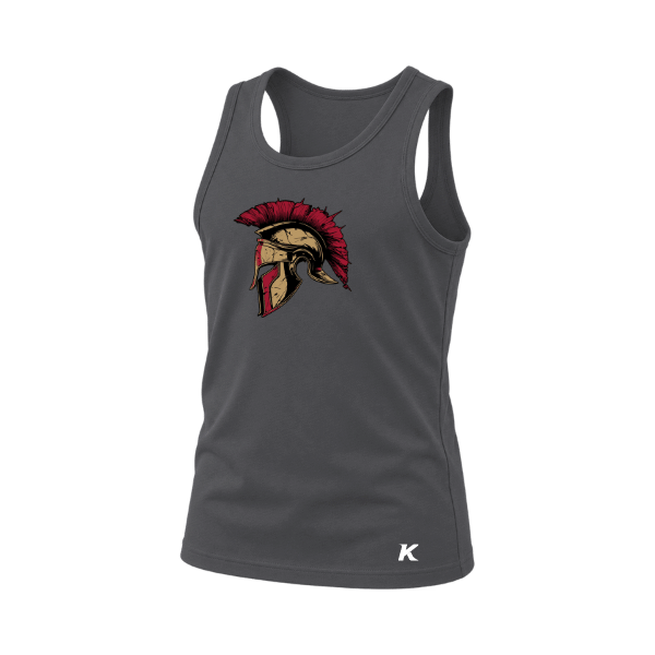 Baseball Majors–Andrix Youth Jersey Tank – Spartan Helmet – Dark Gray Heather – front mockup