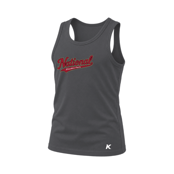Baseball Majors–Andrix Youth Jersey Tank – National Script – Dark Gray Heather – front mockup