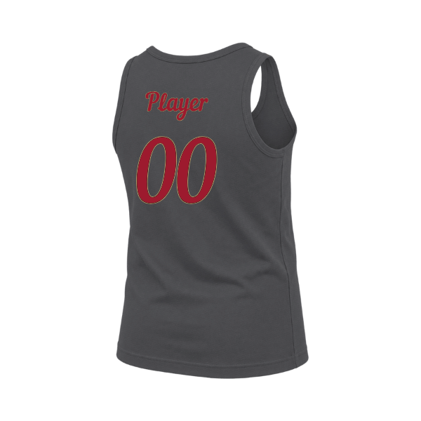Baseball Majors–Andrix Youth Jersey Tank – National Script – Dark Gray Heather – back mockup