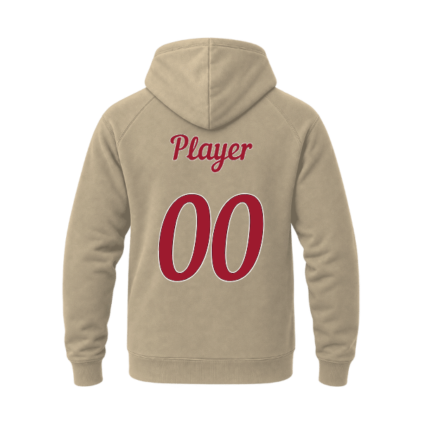 Baseball Majors–Andrix Unisex Heavyweight Hooded Sweatshirt – National Script – Sandstone – back mockup