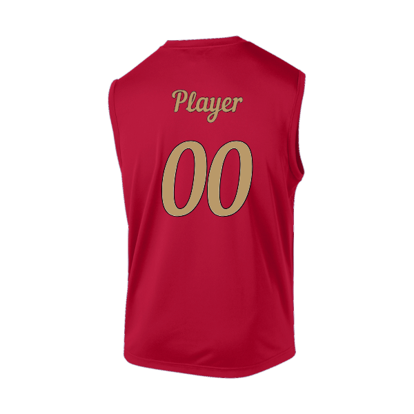 Baseball Majors–Andrix Sleeveless PosiCharge Competitor Tee – Spartan Helmet – True Red – back mockup