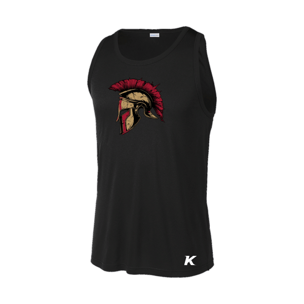 Baseball Majors–Andrix PosiCharge Competitor Tank – Spartan Helmet – Black – front mockup