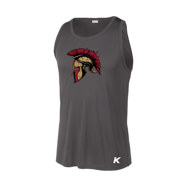 Baseball Majors–Andrix PosiCharge Competitor Tank – Spartan Helmet – Iron Gray – front mockup