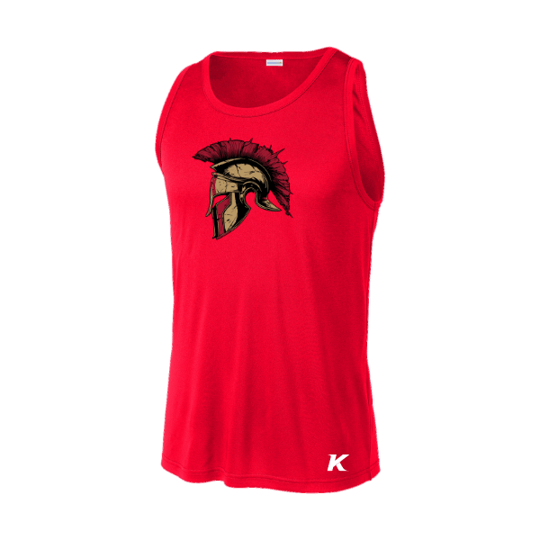 Baseball Majors–Andrix PosiCharge Competitor Tank – Spartan Helmet – True Red – front mockup