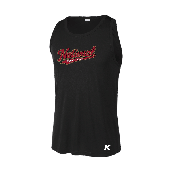 Baseball Majors–Andrix PosiCharge Competitor Tank – National Script – Black – front mockup