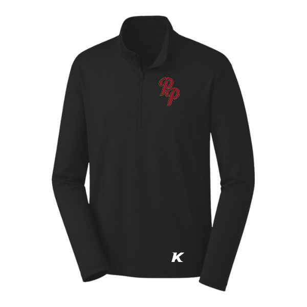 Baseball Majors–Andrix PosiCharge Competitor 1/4-Zip Pullover – Black – front mockup