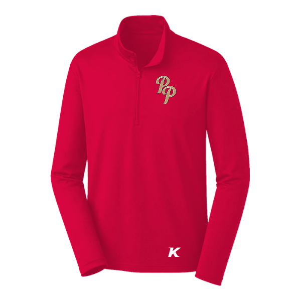 Baseball Majors–Andrix PosiCharge Competitor 1/4-Zip Pullover – Deep Red – front mockup