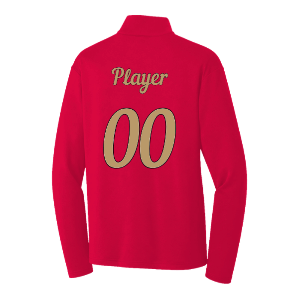 Baseball Majors–Andrix PosiCharge Competitor 1/4-Zip Pullover – Deep Red – back mockup