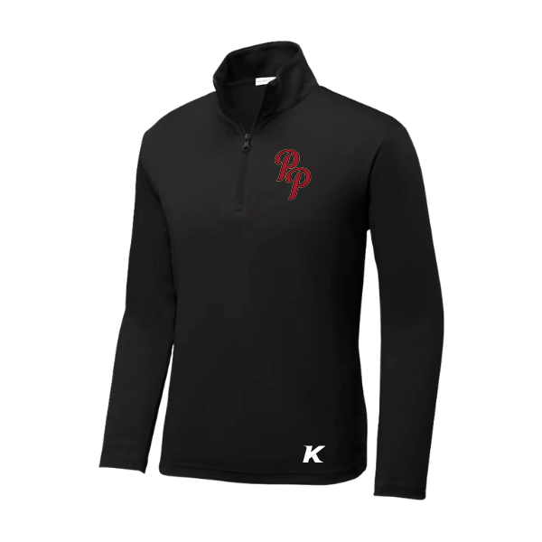 Baseball Majors–Andrix Youth PosiCharge Competitor 1/4-Zip Pullover – Black – front mockup