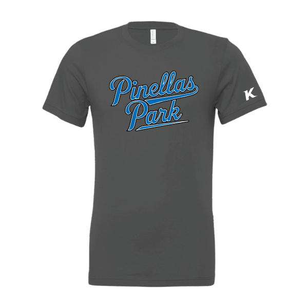 Baseball Majors–Taulbee Unisex Jersey Short-Sleeve Tee – Asphalt – front mockup