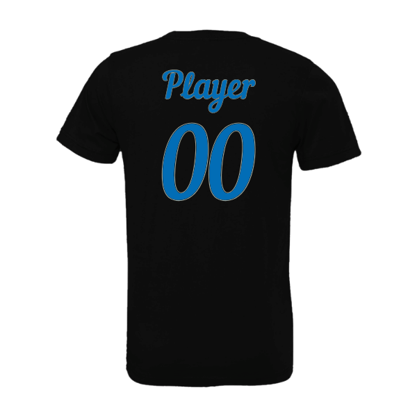 Baseball Majors–Taulbee Unisex Jersey Short-Sleeve Tee – Black – back mockup