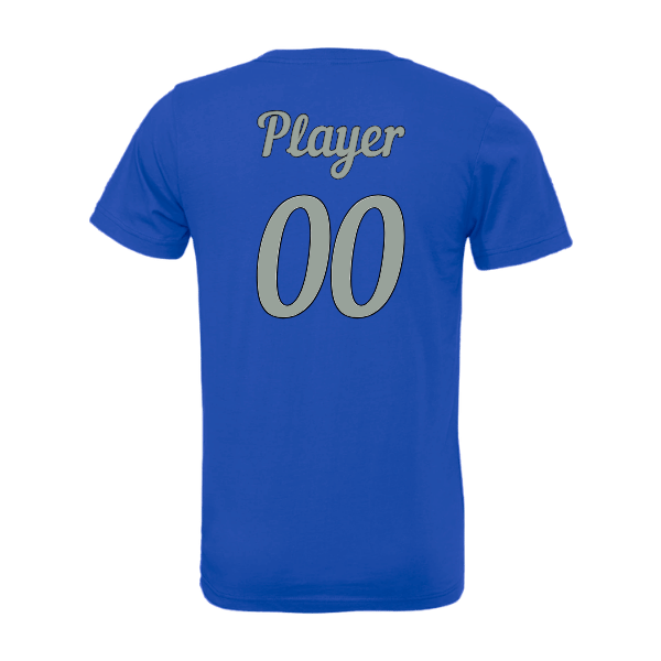 Baseball Majors–Taulbee Unisex Jersey Short-Sleeve Tee – True Royal – back mockup