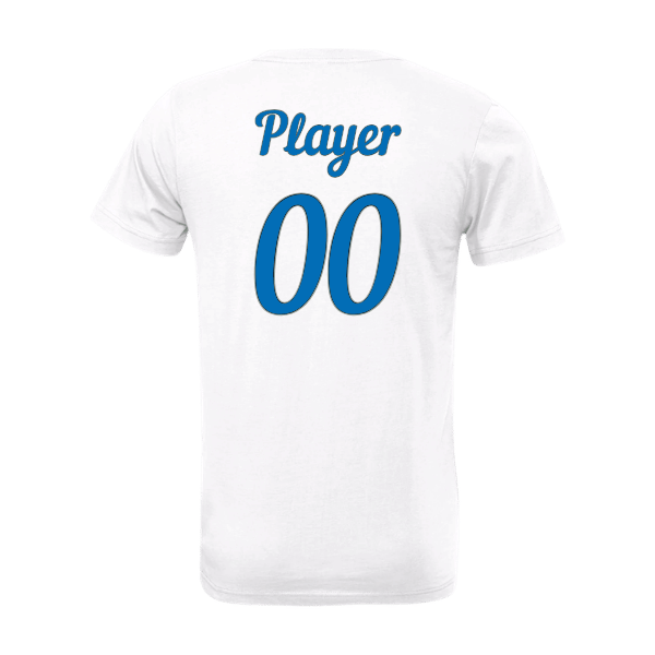 Baseball Majors–Taulbee Unisex Jersey Short-Sleeve Tee – White – back mockup