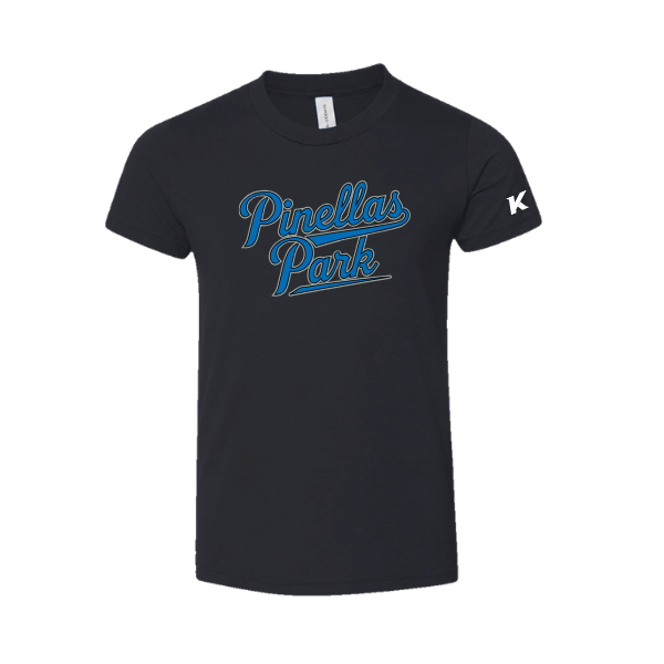 Baseball Majors–Taulbee Toddler Jersey Short-Sleeve Tee – Solid Black Blend – front mockup