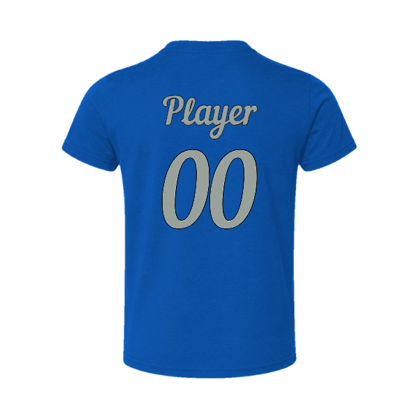 Baseball Majors–Taulbee Toddler Jersey Short-Sleeve Tee – True Royal – back mockup