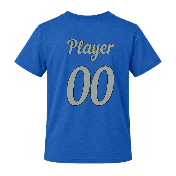 Baseball Majors–Taulbee Youth Jersey Short-Sleeve Tee – True Royal – back mockup