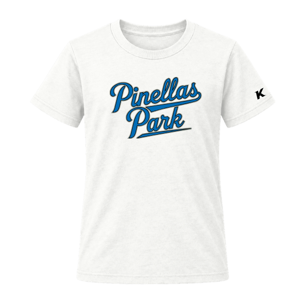 Baseball Majors–Taulbee Youth Jersey Short-Sleeve Tee – White – front mockup