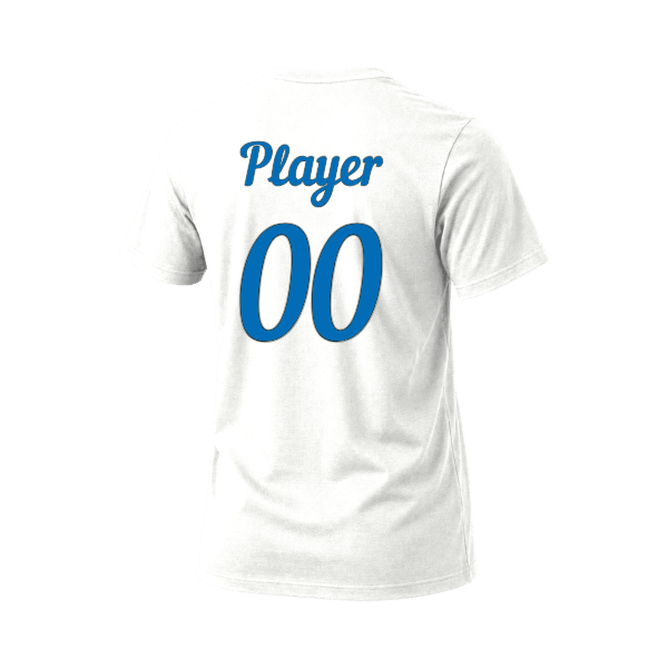 Baseball Majors–Taulbee Unisex Jersey V-Neck Tee – White – back mockup