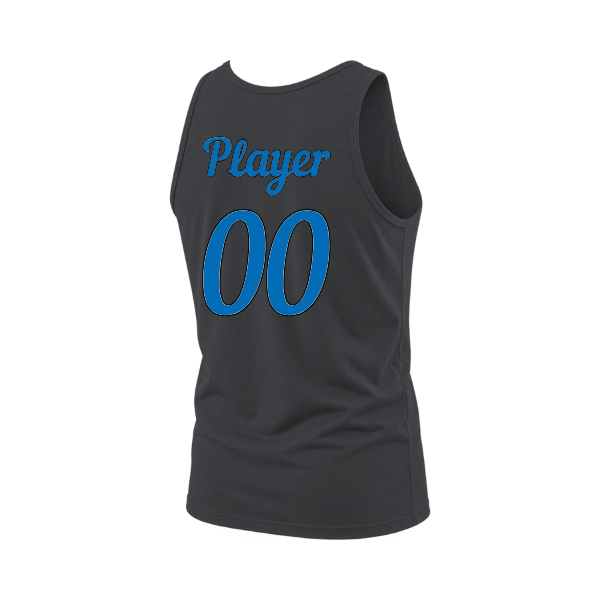 Baseball Majors–Taulbee Unisex Jersey Tank – Asphalt – back mockup