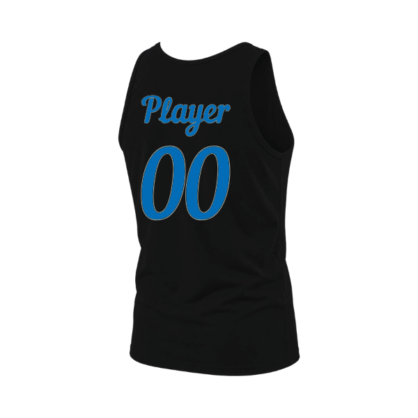 Baseball Majors–Taulbee Unisex Jersey Tank – Black – back mockup
