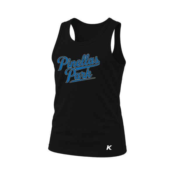 Baseball Majors–Taulbee Youth Jersey Tank – Black – front mockup