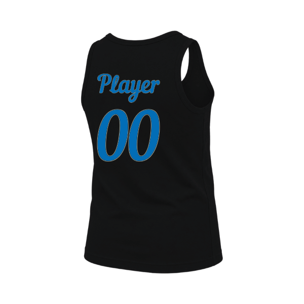 Baseball Majors–Taulbee Youth Jersey Tank – Black – back mockup
