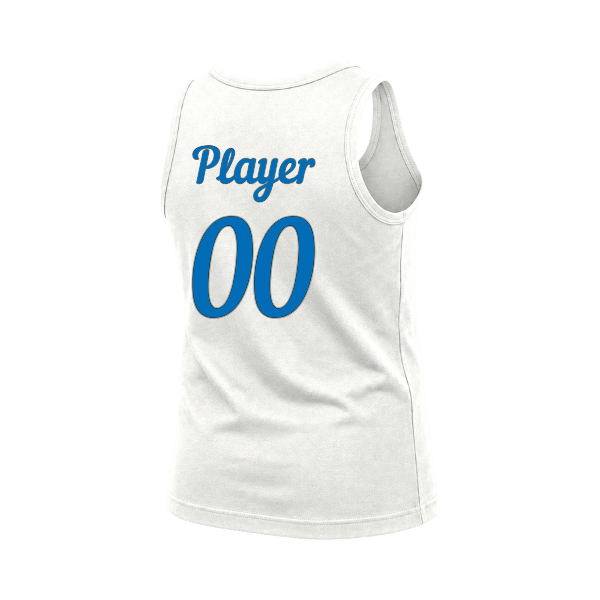 Baseball Majors–Taulbee Youth Jersey Tank – White – back mockup