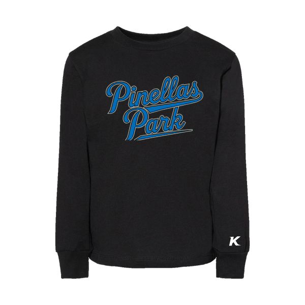 Baseball Majors–Taulbee Toddler Jersey Long-Sleeve Tee – Black – front mockup