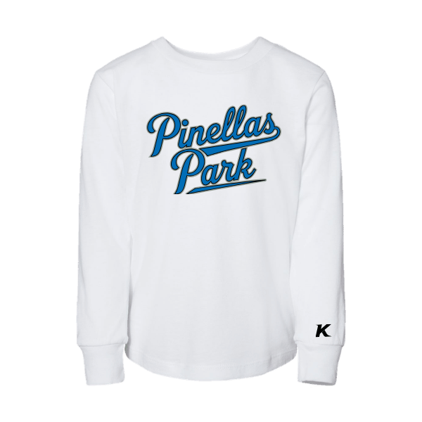 Baseball Majors–Taulbee Toddler Jersey Long-Sleeve Tee – White – front mockup