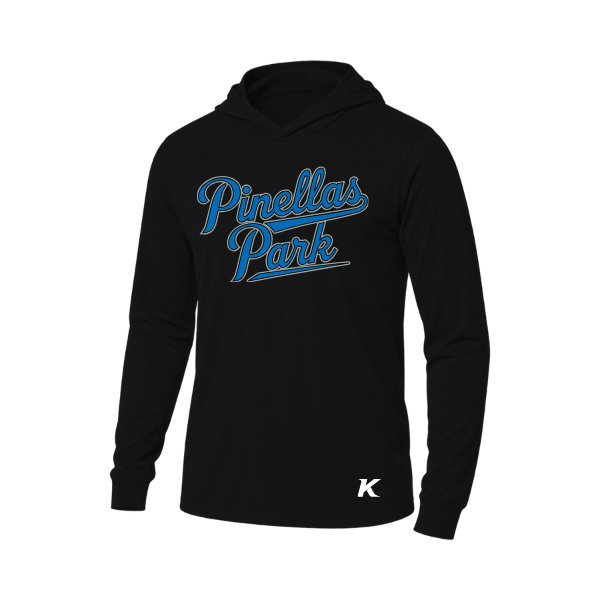Baseball Majors–Taulbee Unisex Jersey Long-Sleeve Hoodie – Black – front mockup