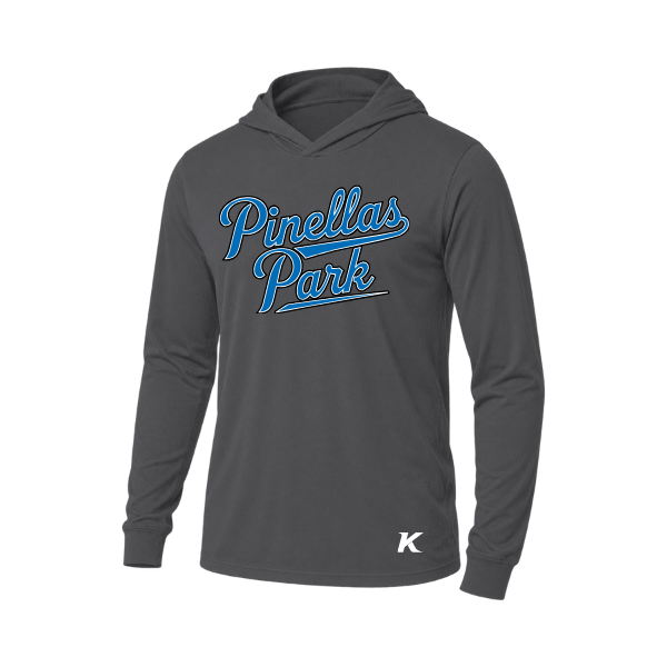 Baseball Majors–Taulbee Unisex Jersey Long-Sleeve Hoodie – Deep Heather – front mockup