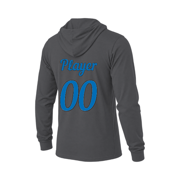 Baseball Majors–Taulbee Unisex Jersey Long-Sleeve Hoodie – Deep Heather – back mockup