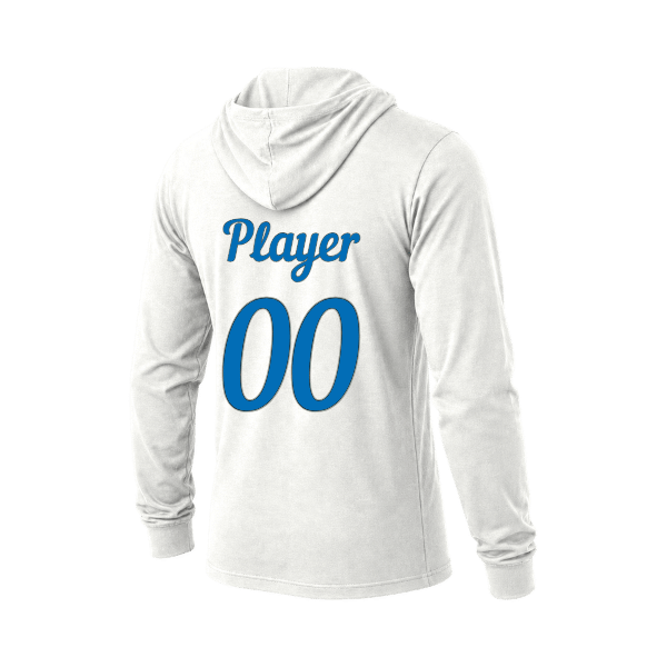 Baseball Majors–Taulbee Unisex Jersey Long-Sleeve Hoodie – White – back mockup