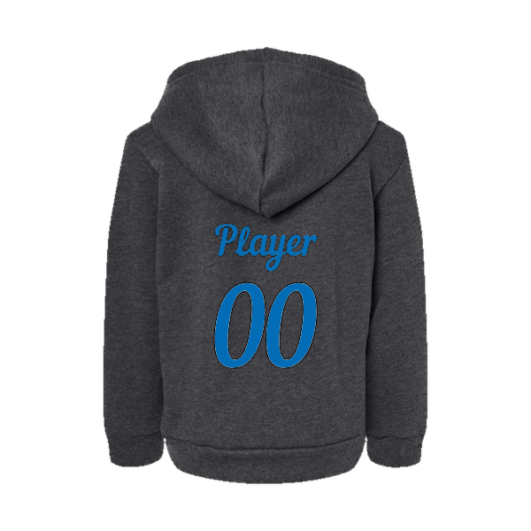 Baseball Majors–Taulbee Toddler Sponge Fleece Pullover Hoodie – Dark Gray Heather – back mockup
