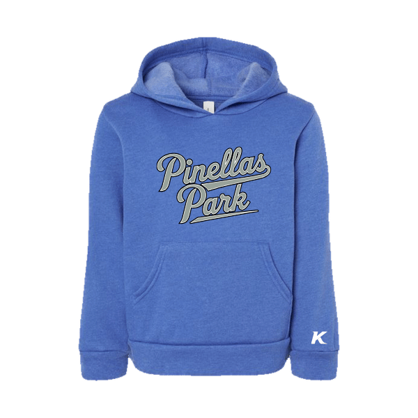 Baseball Majors–Taulbee Toddler Sponge Fleece Pullover Hoodie – Heather True Royal – front mockup