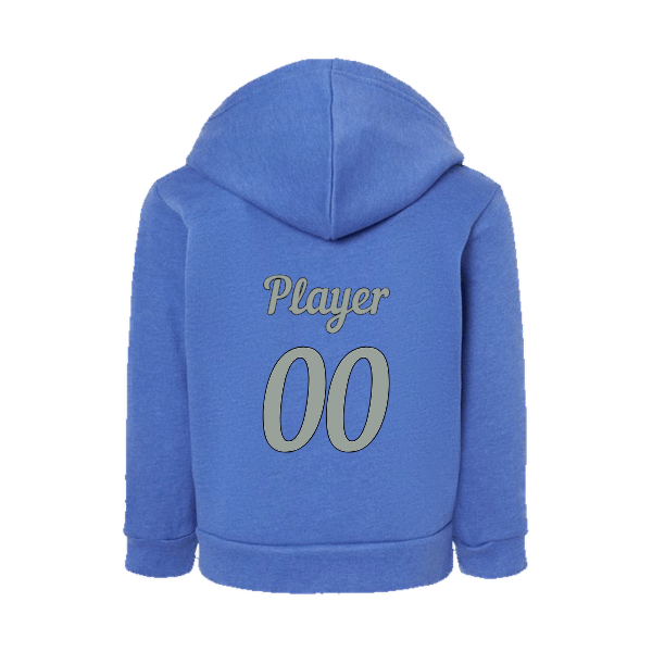 Baseball Majors–Taulbee Toddler Sponge Fleece Pullover Hoodie – Heather True Royal – back mockup
