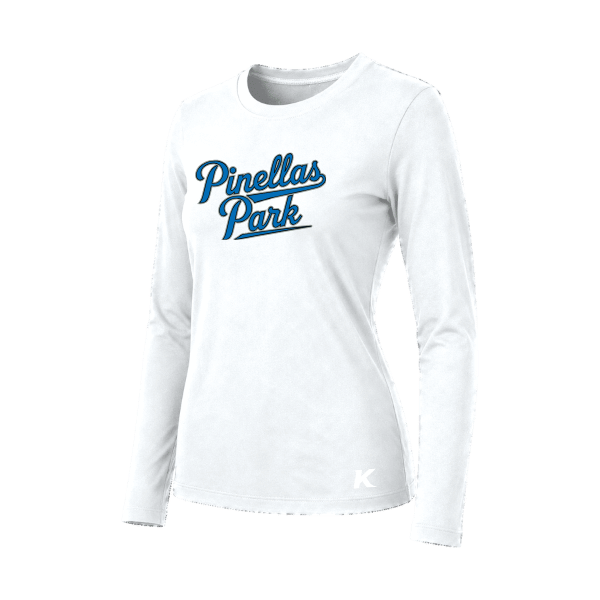 Baseball Majors–Taulbee Women's Jersey Long-Sleeve Tee – White – front mockup