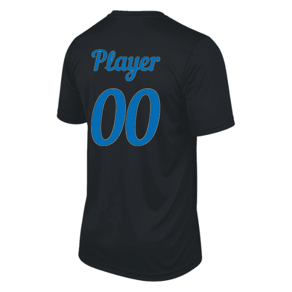 Baseball Majors–Taulbee Vision Performance Short-Sleeve Tee – Black – back mockup