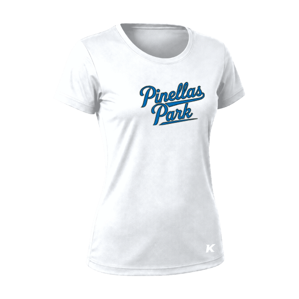 Baseball Majors–Taulbee Vision Women's Performance Short-Sleeve Tee – White – front mockup