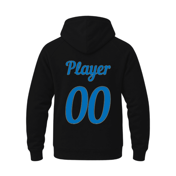 Baseball Majors–Taulbee Unisex Heavyweight Hooded Sweatshirt – Black – back mockup