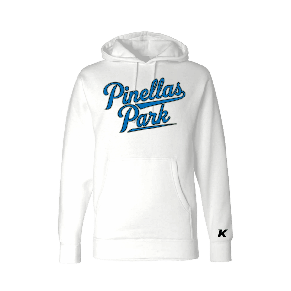 Baseball Majors–Taulbee Unisex Heavyweight Hooded Sweatshirt – White – front mockup