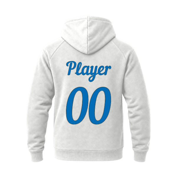 Baseball Majors–Taulbee Unisex Heavyweight Hooded Sweatshirt – White – back mockup