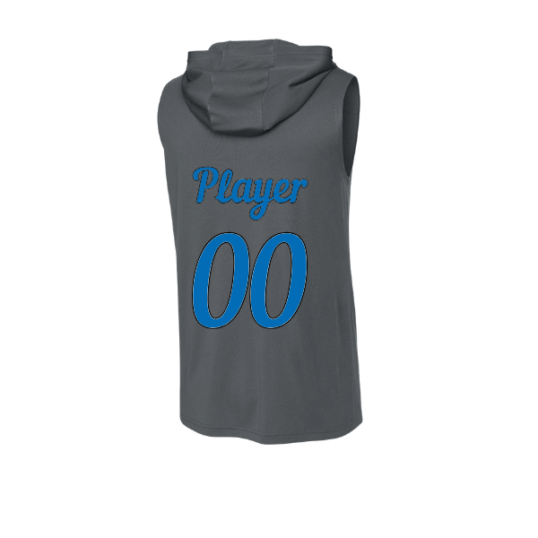 Baseball Majors–Taulbee PosiCharge Competitor Sleeveless Hoodie – Iron Gray – back mockup