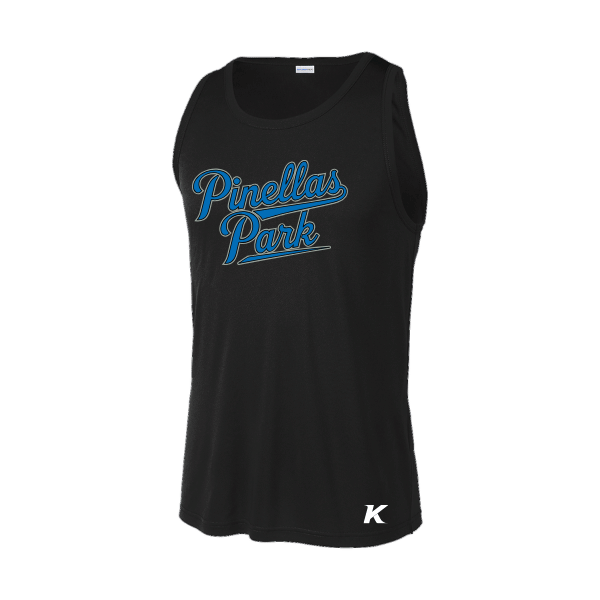 Baseball Majors–Taulbee PosiCharge Competitor Tank – Black – front mockup