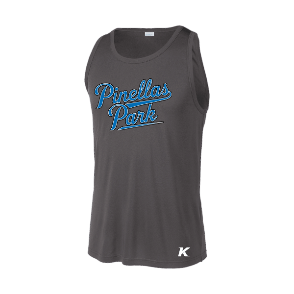 Baseball Majors–Taulbee PosiCharge Competitor Tank – Iron Gray – front mockup