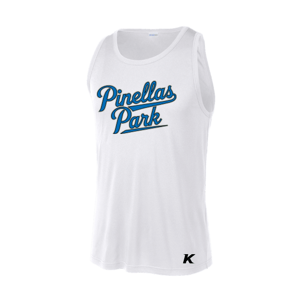 Baseball Majors–Taulbee PosiCharge Competitor Tank – White – front mockup