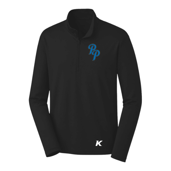 Baseball Majors–Taulbee PosiCharge Competitor 1/4-Zip Pullover – Black – front mockup
