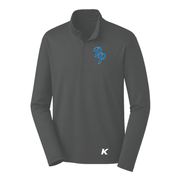 Baseball Majors–Taulbee PosiCharge Competitor 1/4-Zip Pullover – Iron Gray – front mockup
