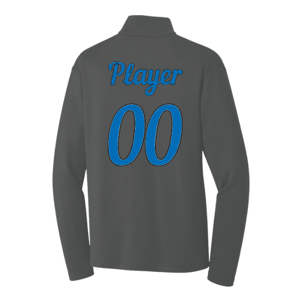 Baseball Majors–Taulbee PosiCharge Competitor 1/4-Zip Pullover – Iron Gray – back mockup