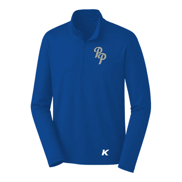 Baseball Majors–Taulbee PosiCharge Competitor 1/4-Zip Pullover – True Royal – front mockup